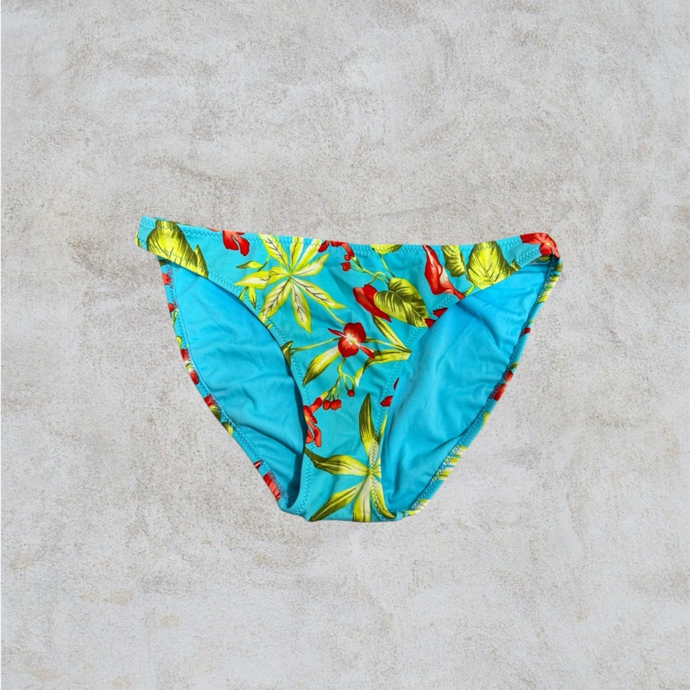 Per Una Blue Floral Bikini Bottom